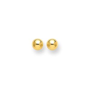 14k Yellow Gold Polished Round Stud Earrings(3mm)