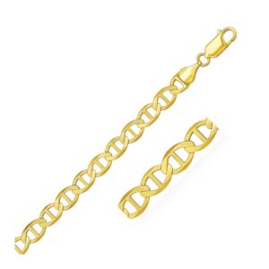 14k Yellow Gold Mariner Link Bracelet (6.30 mm)