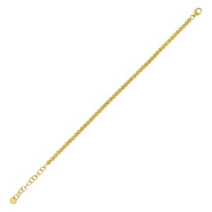 14K Yellow Gold Bead Bracelet (3.00 mm)