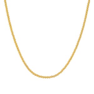14k Yellow Gold Bead Chain (3mm)