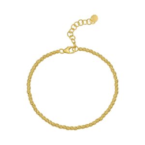 14K Yellow Gold Bead Chain Bracelet (2.30 mm)